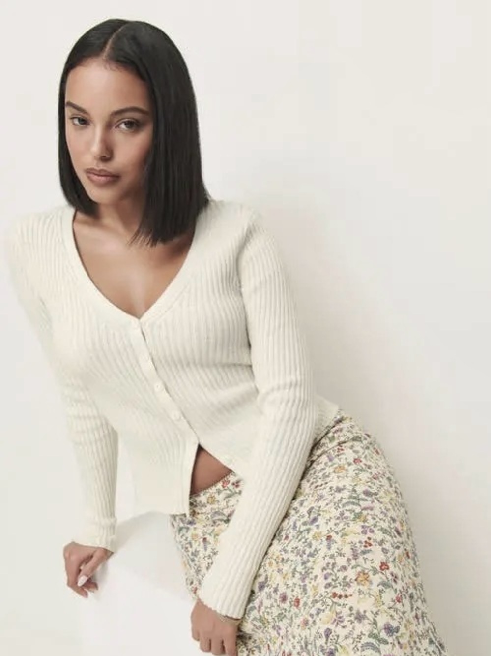 Reformation Fia Cashmere Blend Cardigan
